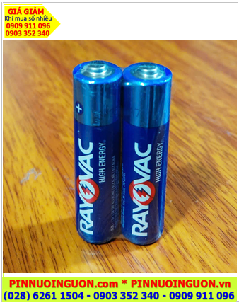 Pin Rayovac LR6 UM3, Pin AA 1.5v Alkaline Rayovac LR6 UM3 High Energy chính hãng, Xuất xứ Mỹ (USA), Loại Gói 2viên